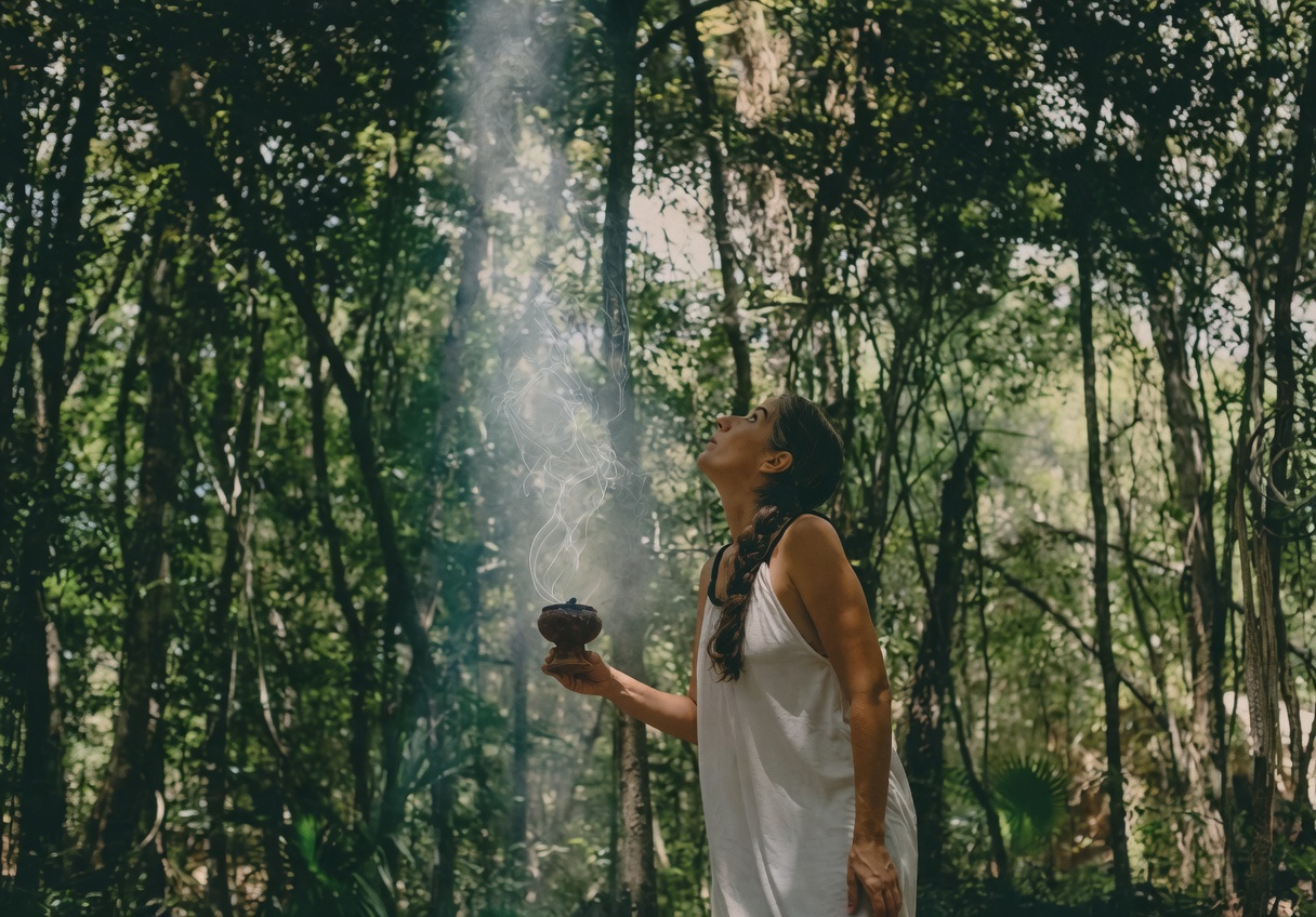 Jungle view at Madre Verde Ayahuasca Retreats Puerto Morelos